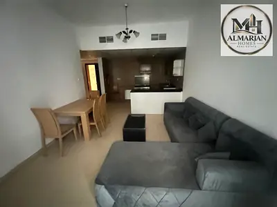 Fully furnished one-bedroom apartment with a living room in City Towers. Parking space. Easy access to Dubai and Sharjah exits. Prime location clos