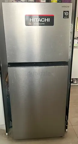 Hitachi Double Door Refrigerator - Silver, Good Condition bought on 30th July 2025