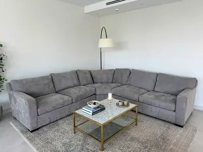 Like ___New condition Crate&Barrel Axis Feather filled Sofa