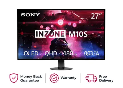 Sony 27 Inch INZONE M10S QHD OLED 480Hz Gaming Monitor