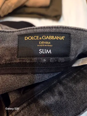 Dolce & Gabbana Slim Denim Jeans - Made in Italy and blue boss shirt