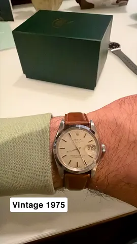 Vintage 1975 Rolex Oyster Perpetual Date - Leather Strap