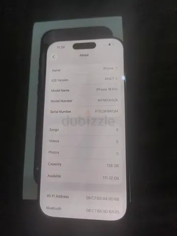 iPhone 16 Pro 128GB Black with Box -Good condition