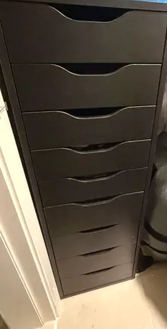 Black IKEA Alex 9 drawers