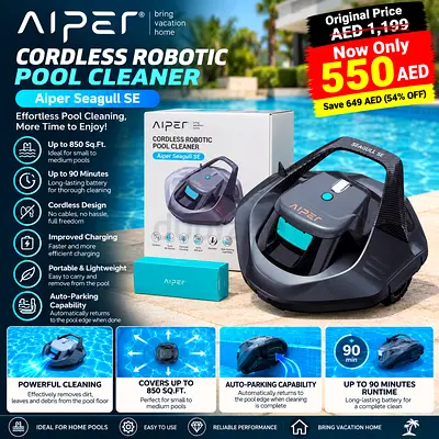 Aiper Seagull SE Cordless Robotic Pool Cleaner