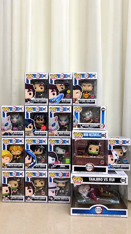 Collection of 14 Funko Pop! Demon Slayer Figures