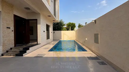 العامرة في عجمان ~ | علي مساحه 3,800 قدم | 6 غرف ماستر + مسبح خاص | طابقين وروف | سعر تنافسي قابل للتفاوض