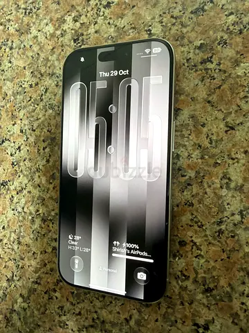 iPhone 16 Pro 128GB White Titanium, UAE Version, Excellent condition with screen protector 91% Batt.