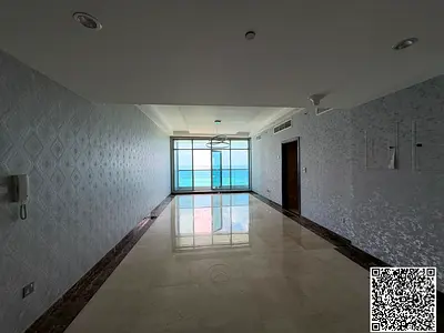 دوبلكس فاخر مفروش بالكامل | إطلالة بحرية كاملة | شرفة | عجمان كورنيش ريزيدنس