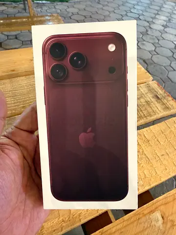 iPhone 18 pro max burgandy 512gb brand new box pack TDRA
