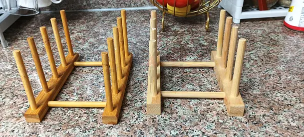 Wood plate holder