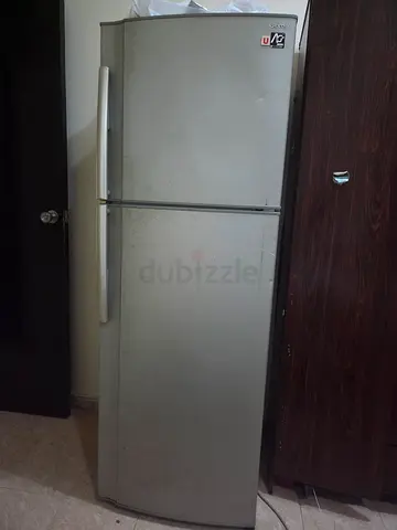 Sharp Silver Double Door Refrigerator - Good Working Condition