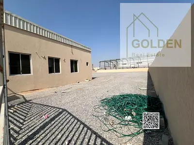 100kW Electricity | Corner Industrial Yard for Rent on a Main Road in UAQ | Equipped with an Office, Showroom, and Interlock-Paved Setback Area