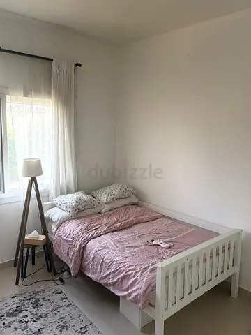 White single bed frame with mattress included — good condition