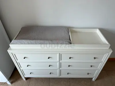 Baby changing table and drawers