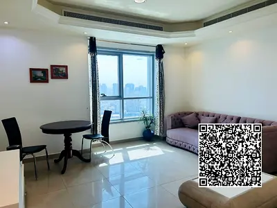 City view 1 Bhk available for sale in corniche tower with furniture
