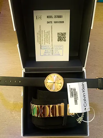 Brand New Calvin Klein Ladies Watch & Bracelet Set – Model 25700001