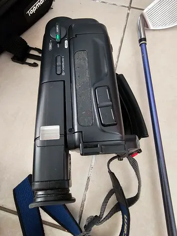 SONY Used handheld digital camcorder with carrying strap - working condition