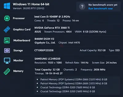 Complete gaming pc setup for sale - RTX 3060TI, monito, mouse & electric standing desk, gaming chair
