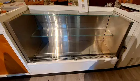 Used Glass Display Refrigerated Counter with Shelves - Good Condition
