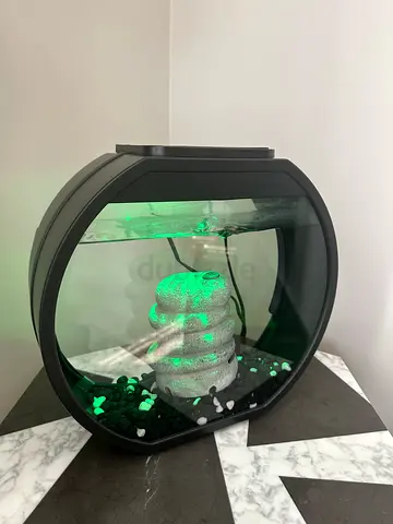 Small Decorative Fish Tank / Aquarium with LED Light