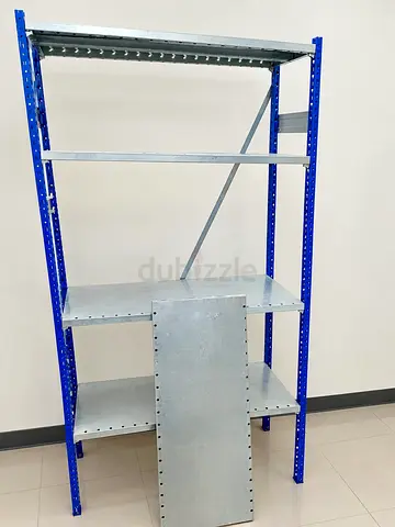 Heavy-Duty Metal Industrial Shelving Rack - 4 Tier