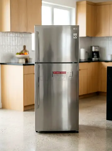 LG Stainless Steel Top Freezer Refrigerator - Good Condition