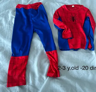 Halloween spider man outfit 2-4 years old