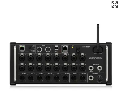 Midas MR18 18-Input Digital Mixer for iPad/Android Tablets