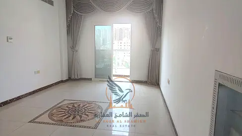 For annual rent in Ajman One-bedroom apartment with excellent finishes in Al Rashidiya 3 featuring two bathrooms, central air conditioning and three