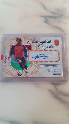 Ferran Torres Autografo de Campeon /10 - Panini Pasion Espana 2026