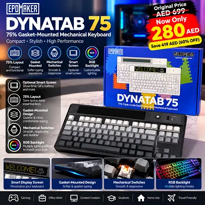 EPOMAKER DYNATAB 75 – PREMIUM MECHANICAL GAMING KEYBOARD