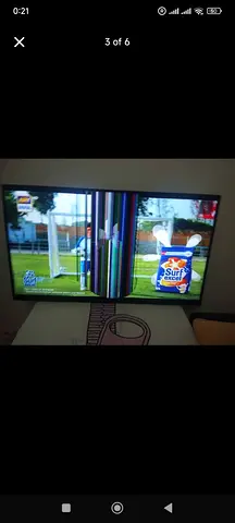 40-55 inch LED TV with damaged screen (for parts or repair)