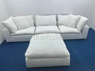Marina home luscious sofa with footstool