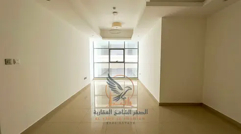 للإيجار السنوي في عجمان غرفة وصالة برج غلفا شارع خليفة 2حمام بلكونة خزائن حائط تكييف مركزي مع جيم مسبح باركن خاص