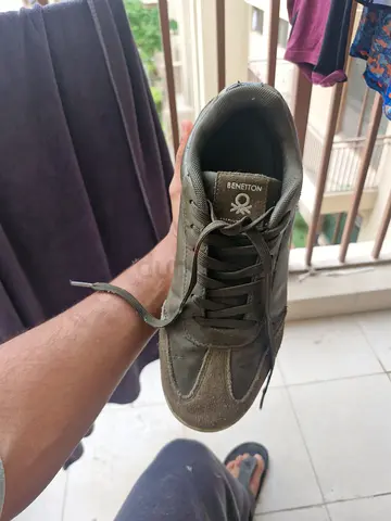 Used Benetton casual men's sneaker, size available - good condition
