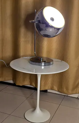 Chrome Eyeball Desk Lamp – Robert Sonneman Style, Space Age