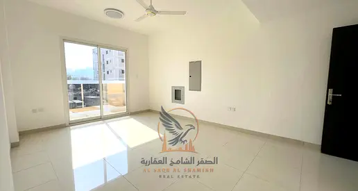 شقة غرفتين وصالة أول ساكن للإيجارالسنوي في الراشدية 2 عجمان تشطيب راقي