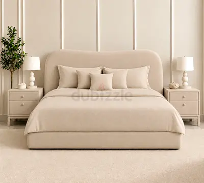 Beige Brand New Queen size bed storage good quality Queen bed mattress good quality