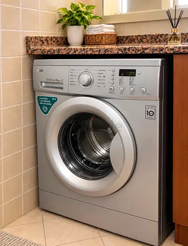 LG Front Load Washing Machine - Silver, Good Working Condition
