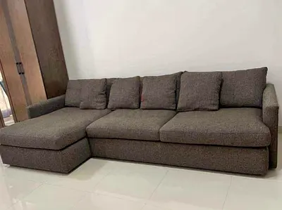 Excellent condition ___crate barrel Lounge Deep Lshape Sofa