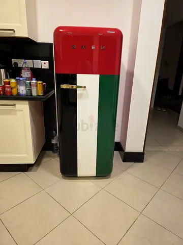Smeg UAE Flag Golden Jubilee Limited Edition Single Door Refrigerator 281 Litres FAB28RDAE3GA