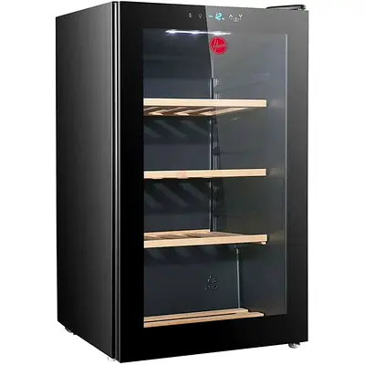 Hoover Wine Cooler Refrigerator - Glass Door, Wooden Shelves