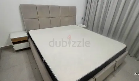King size bed 180×200 with storage and the mattress from danube with 2 side