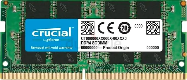 Crucial DDR4 SODIMM laptop RAM module