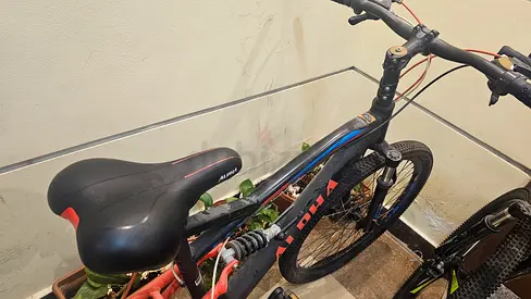 Used mountain bike with rear suspension — good condition