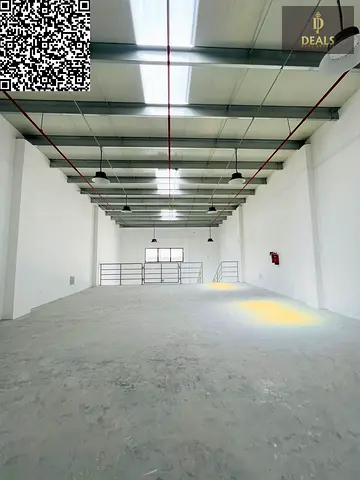 Brand New Warehouse for Rent | 3,800 Sq Ft with Mezzanine | 70 kW Power | AED 175,000 Annual Rent |