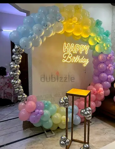 Balloons decorations services Available