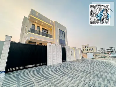 Villa de luxe à vendre à Ajman | 2 étages + toit-terrasse, 5 chambres avec salles de bain privative