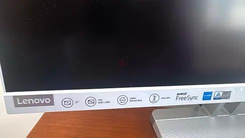 Lenovo 27" FHD Monitor with FreeSync - Excellent Condition